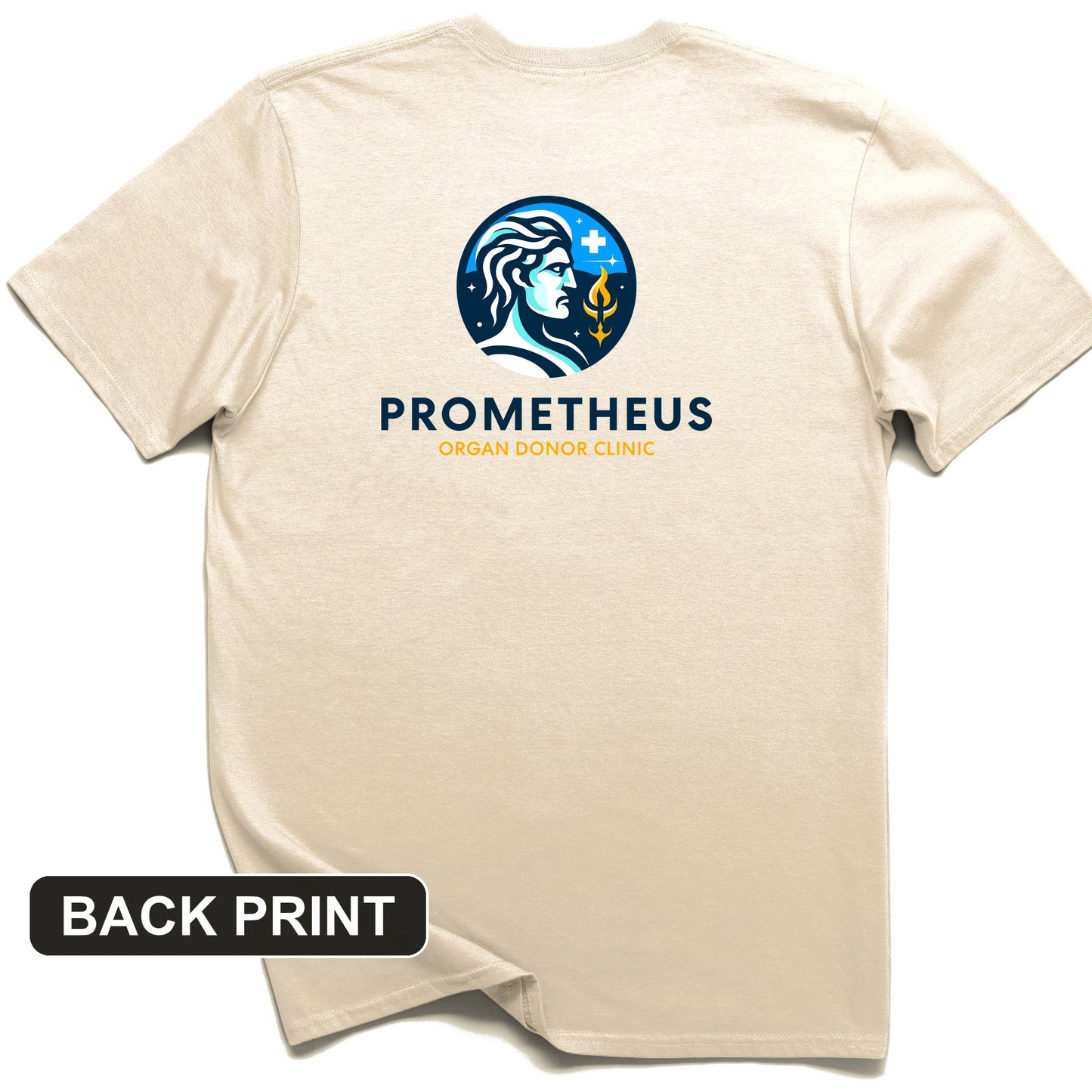 Prometheus Organ Donor Clinic Back Print T-Shirt
