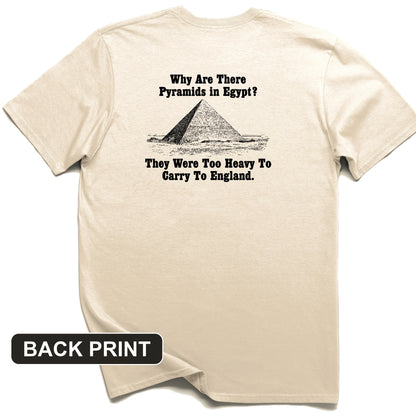 Pyramids in Egypt Back Print T-Shirt