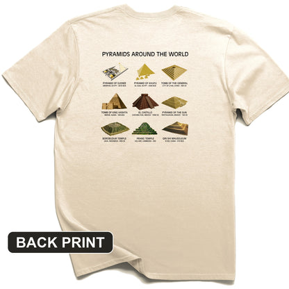 Pyramids of The World Back Print T-Shirt