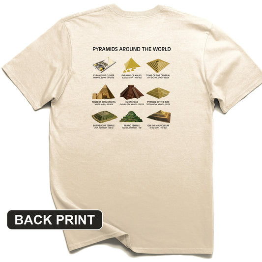 Pyramids of The World Back Print T-Shirt