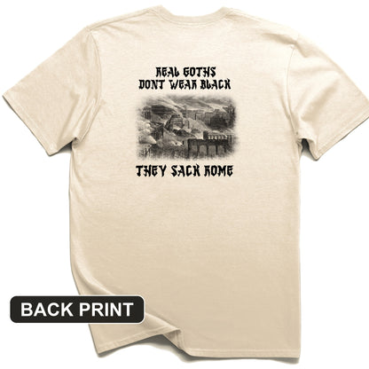 Real Goths Back Print T-Shirt