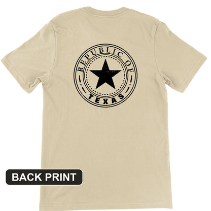 Republic of Texas Back Print Premium Tee