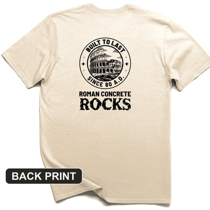 Roman Concrete Back Print T-Shirt