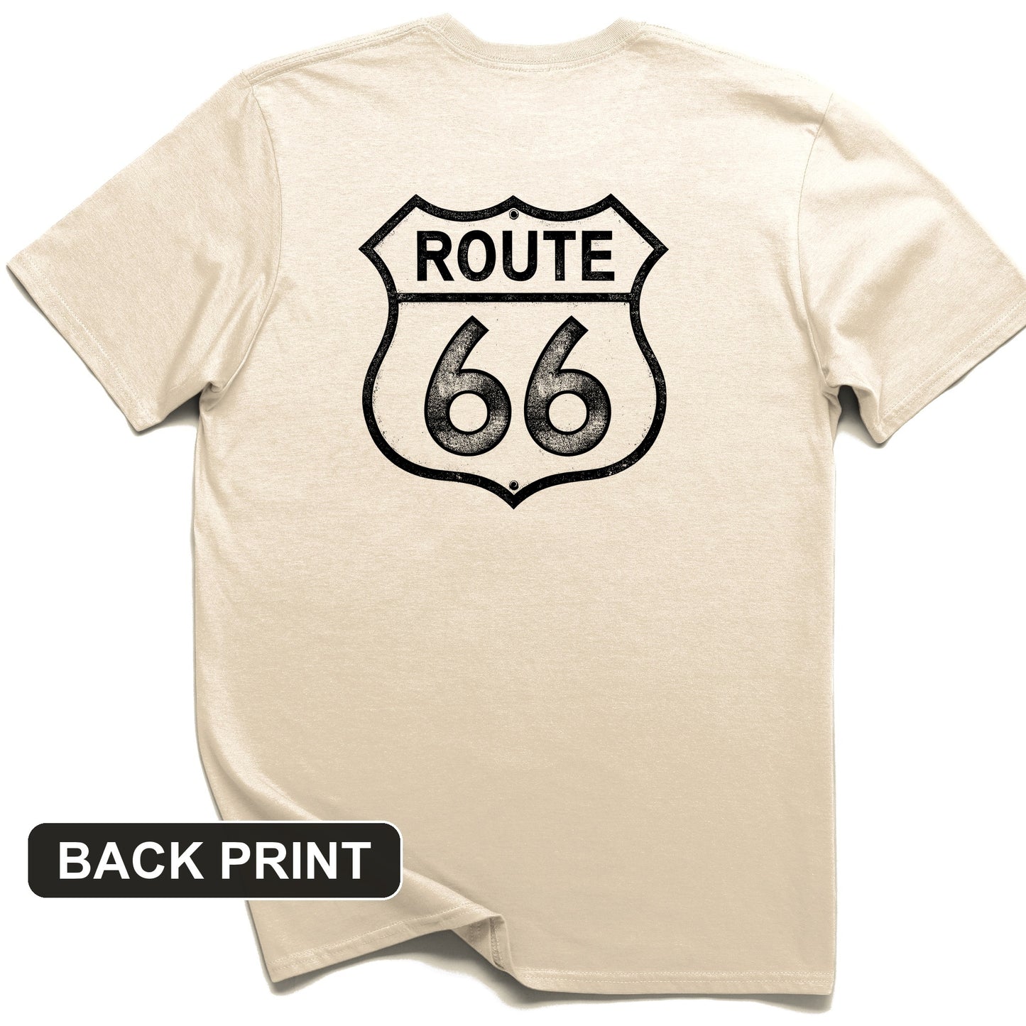 Route 66 Back Print T-Shirt