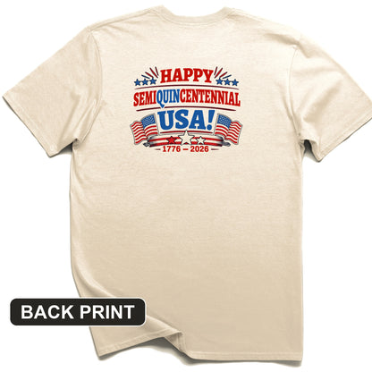 Semiquincentennial Back Print T-Shirt
