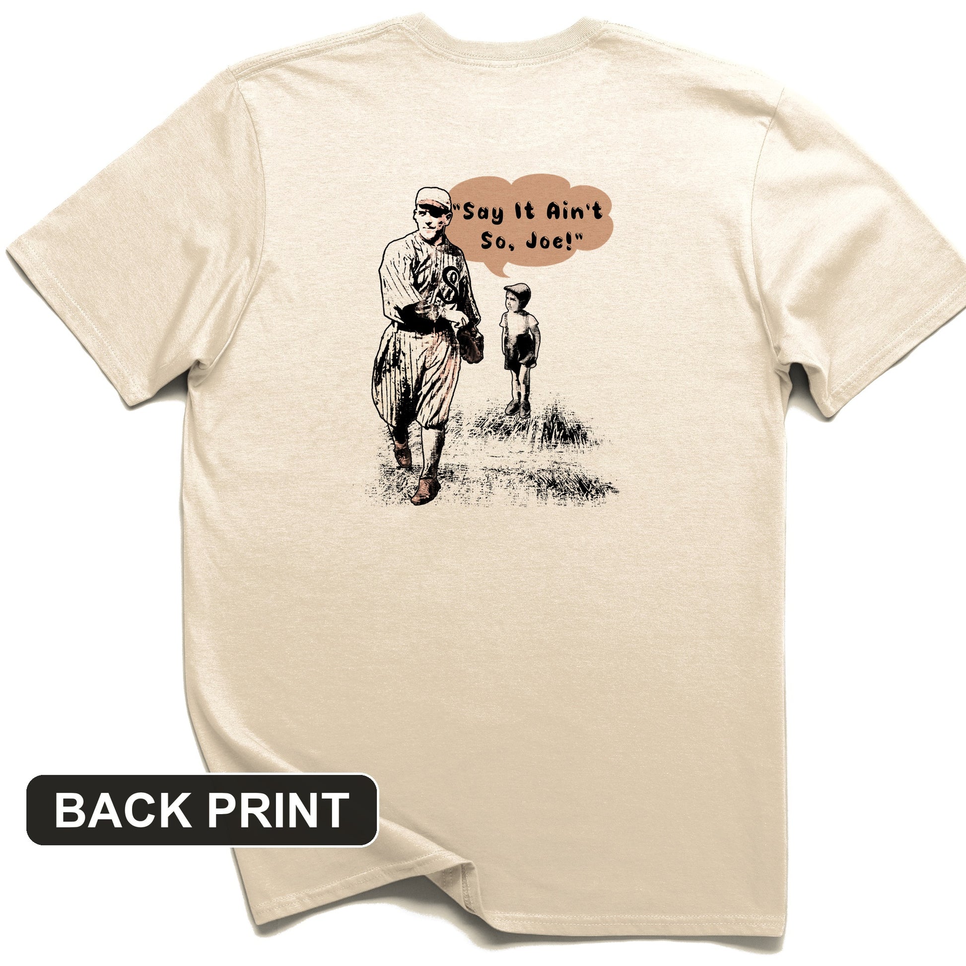 Shoeless Joe Jackson Back Print T-Shirt