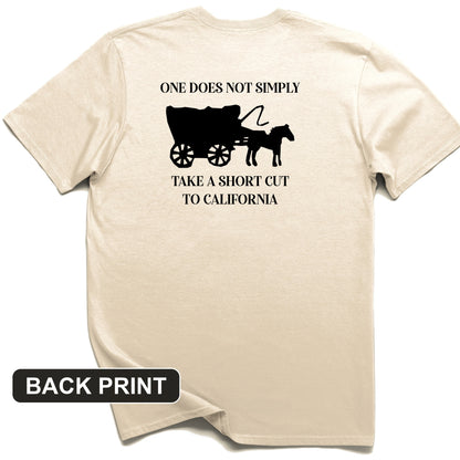 Shortcut to California Back Print T-Shirt