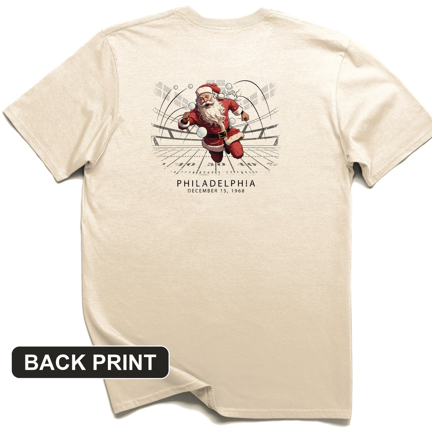 Snowballs at Santa Back Print T-Shirt