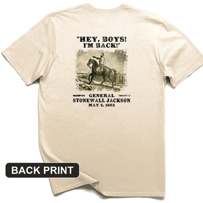 Stonewall Jackson Back Print T-Shirt