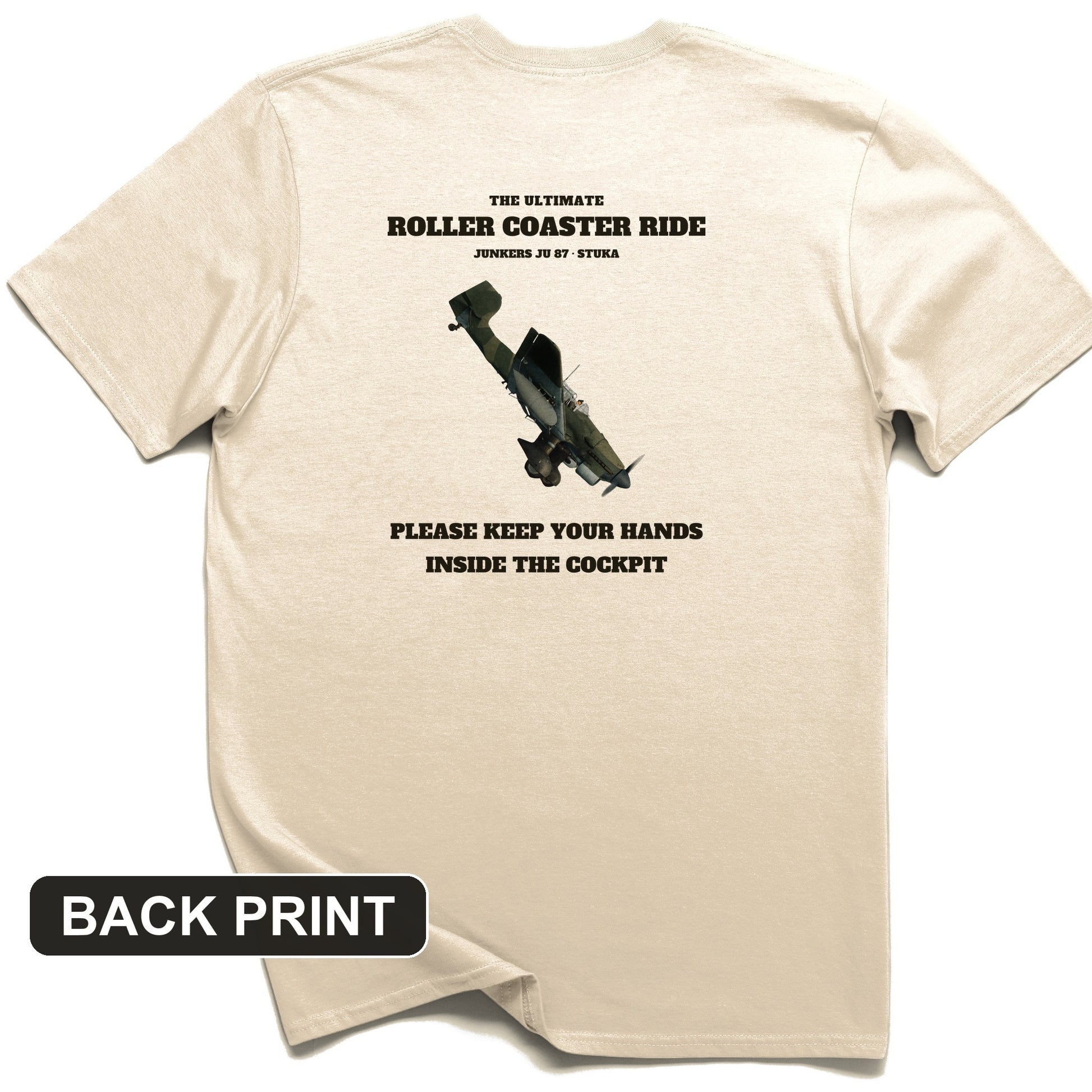 Stuka Roller Coaster Ride Back Print T-Shirt