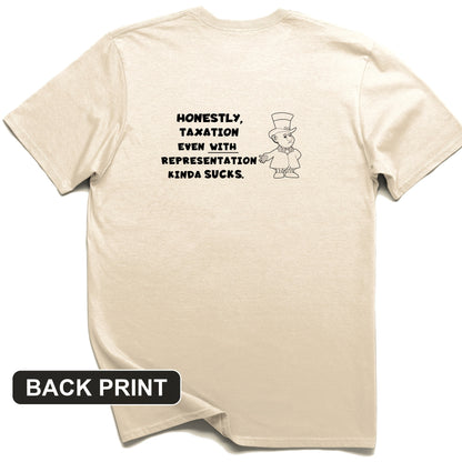 Taxation With Representation Back Print T-Shirt