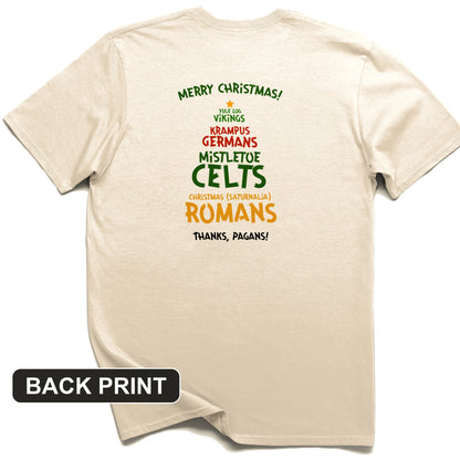 Thanks Pagans Back Print T-Shirt