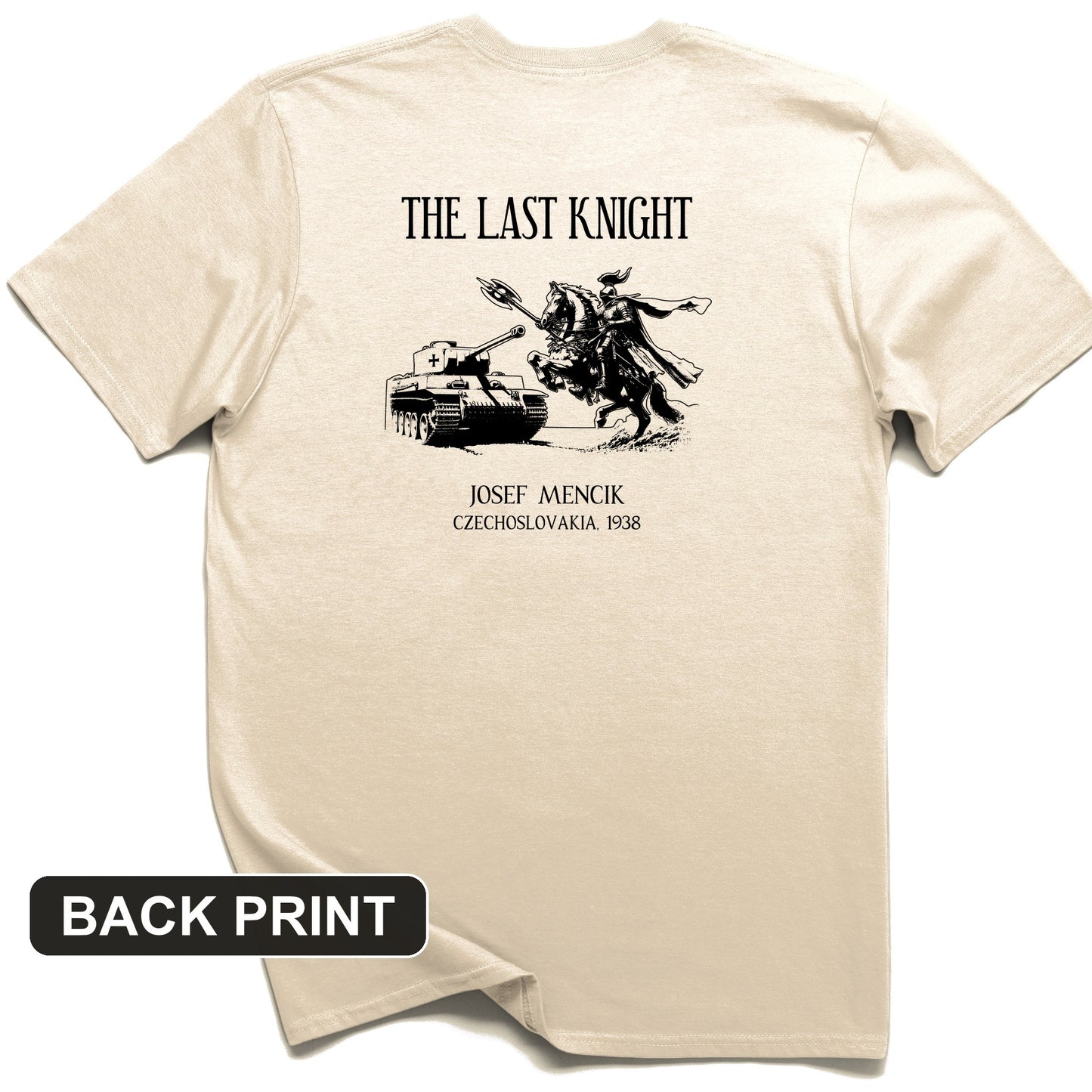 The Last Knight Back Print T-Shirt