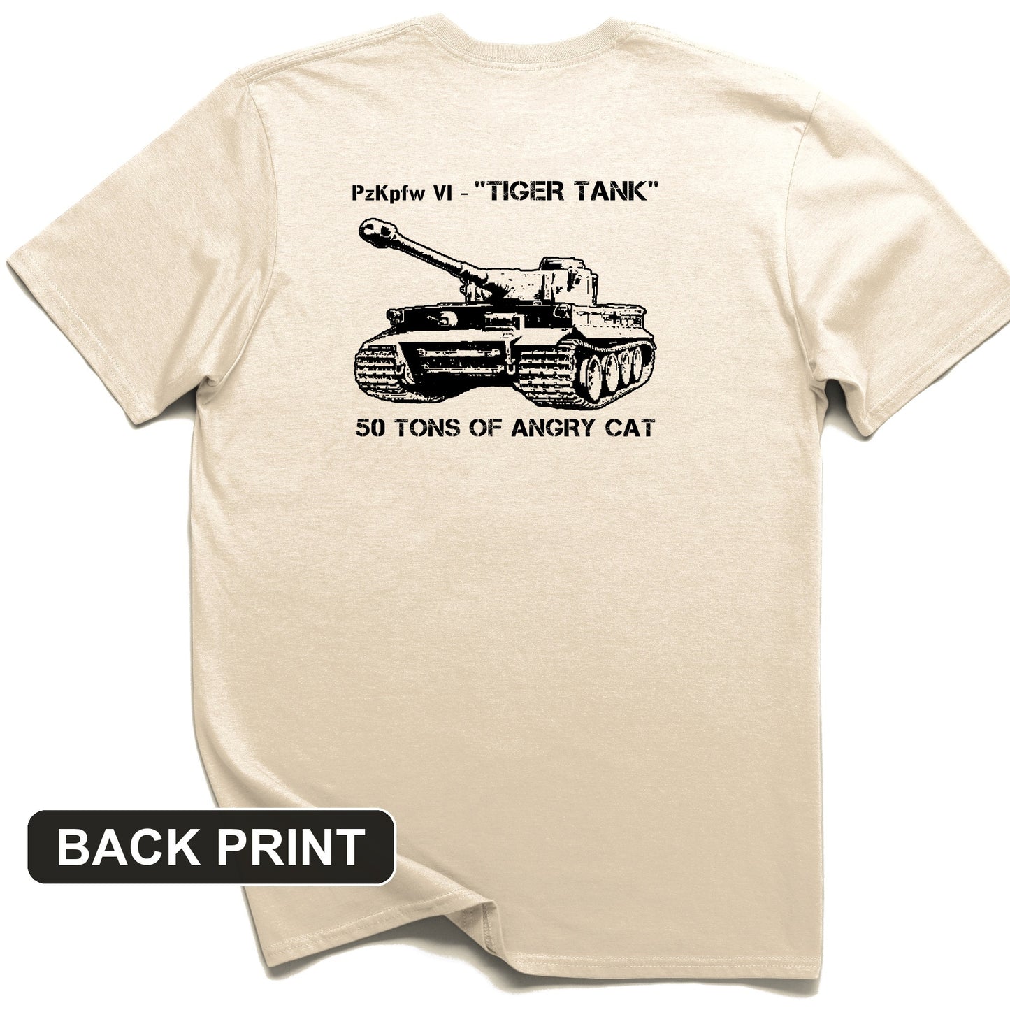 Tiger Tank Back Print T-Shirt
