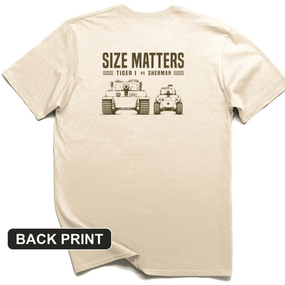 Tiger vs Sherman Back Print T-Shirt