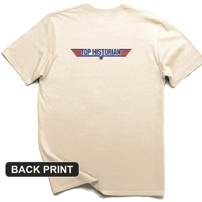 Top Historian Back Print T-Shirt