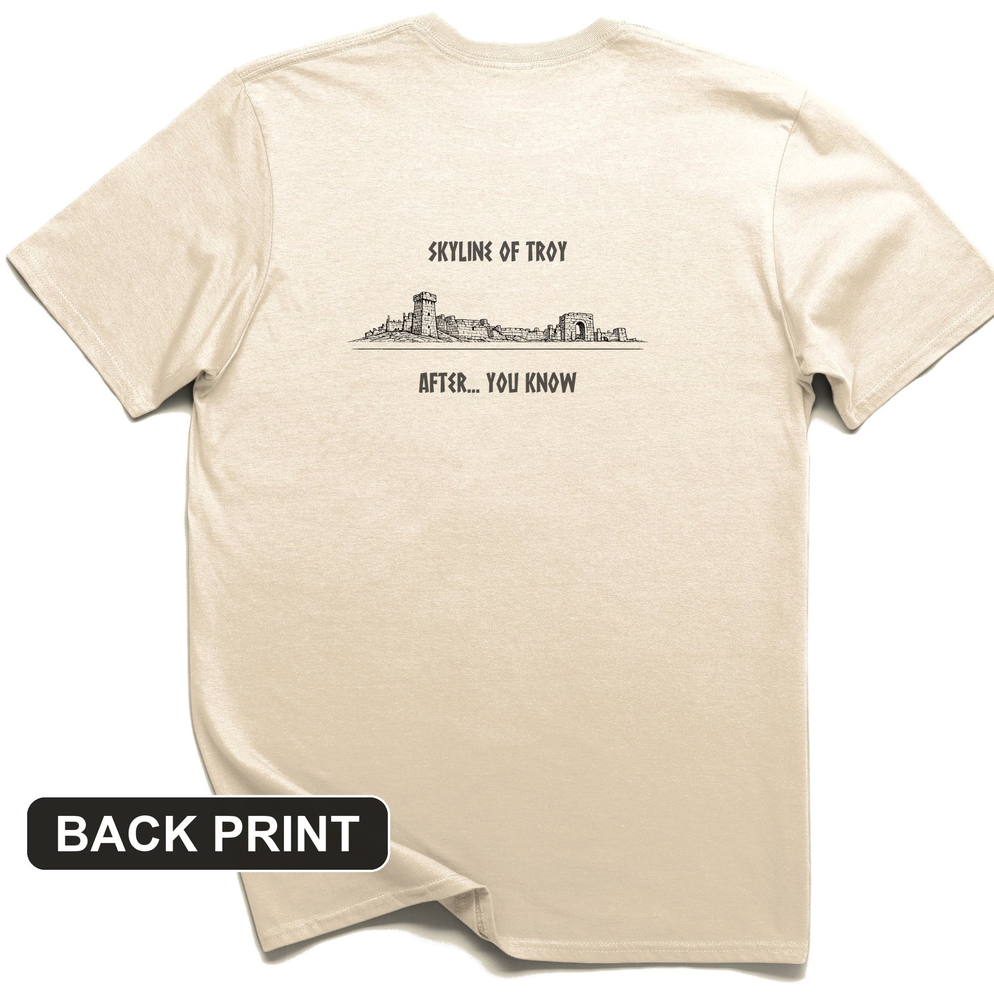 Troy Skyline Back Print T-Shirt