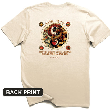 Two Lives Back Print T-Shirt
