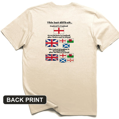 UK Make-up Back Print T-Shirt