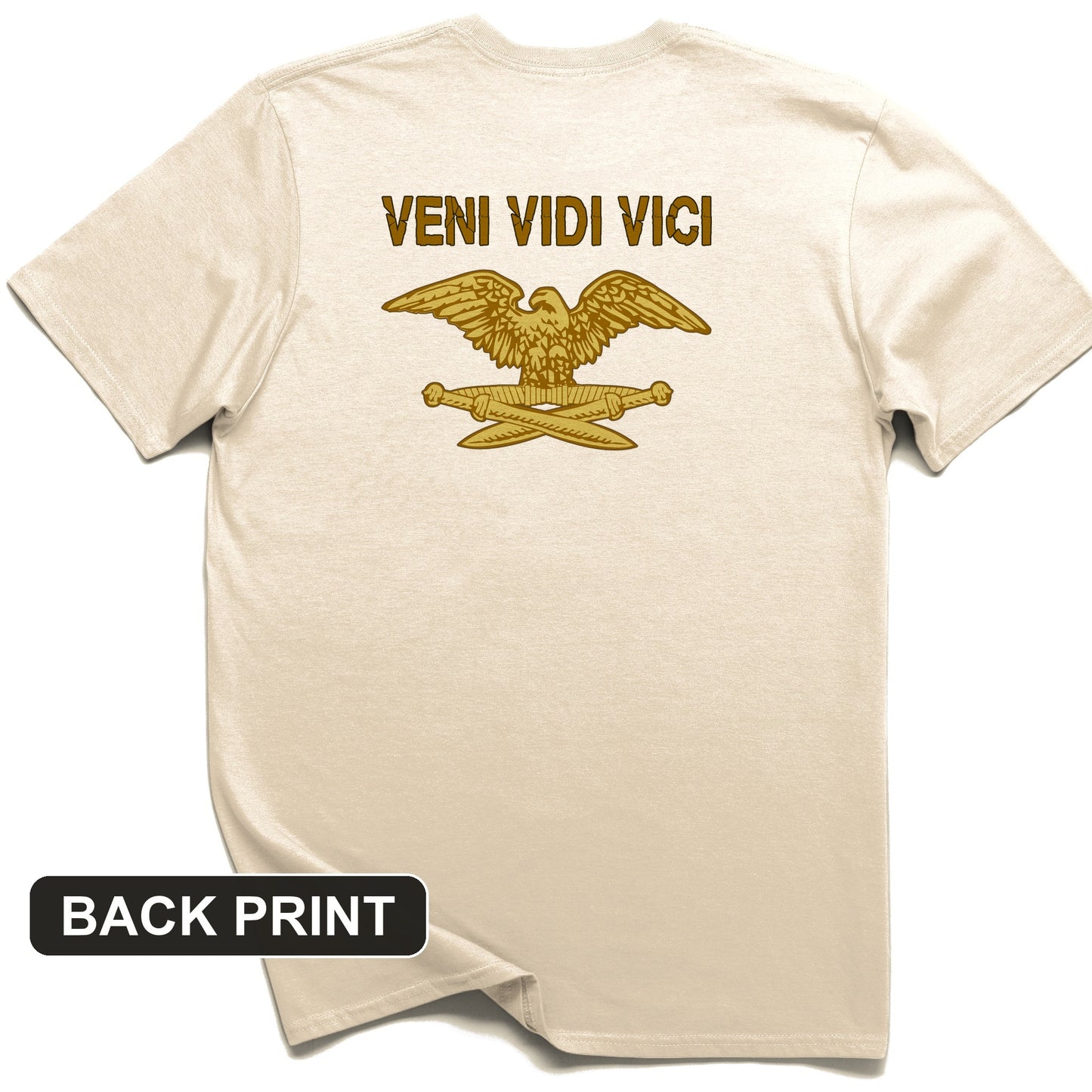 Veni Vidi Vici Back Print T-Shirt