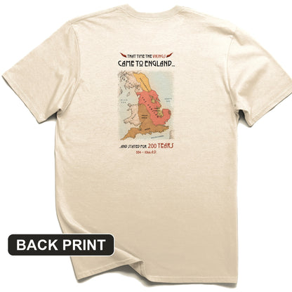 Vikings In England Back Print T-Shirt