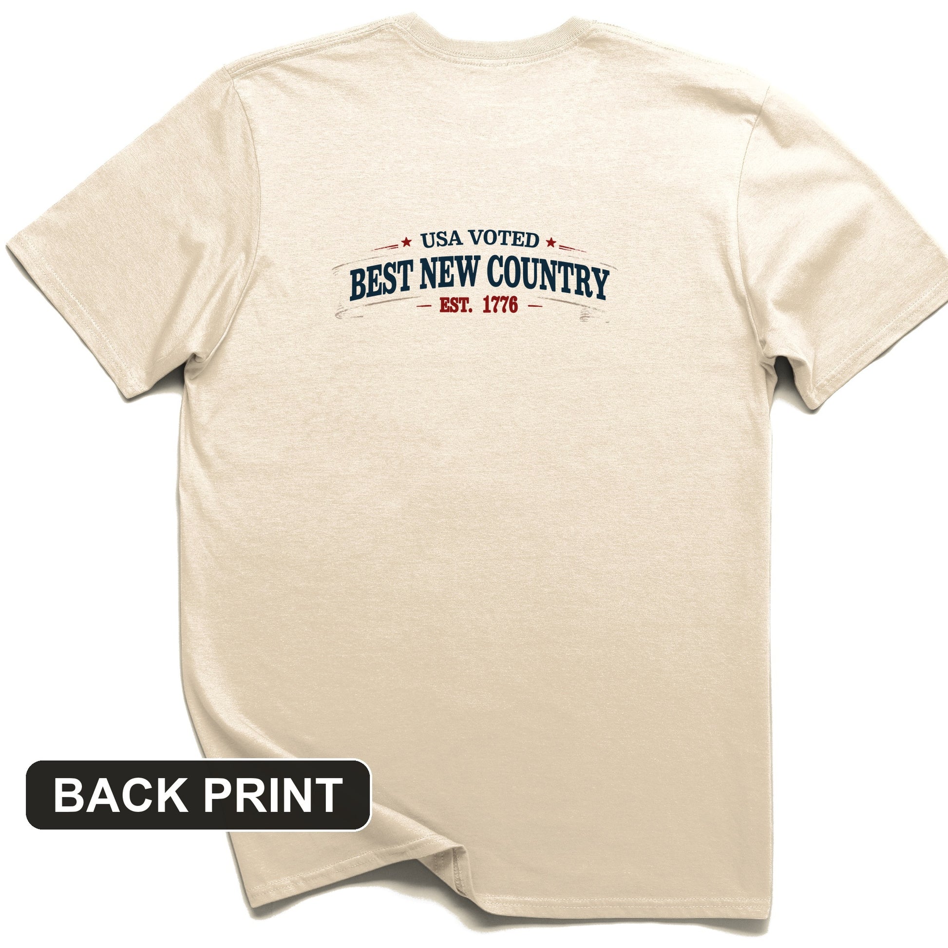 Voted Best Country Back Print T-Shirt