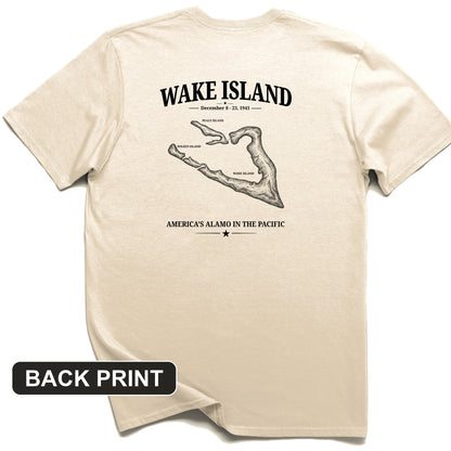 Wake Island - Alamo Back Print T-Shirt