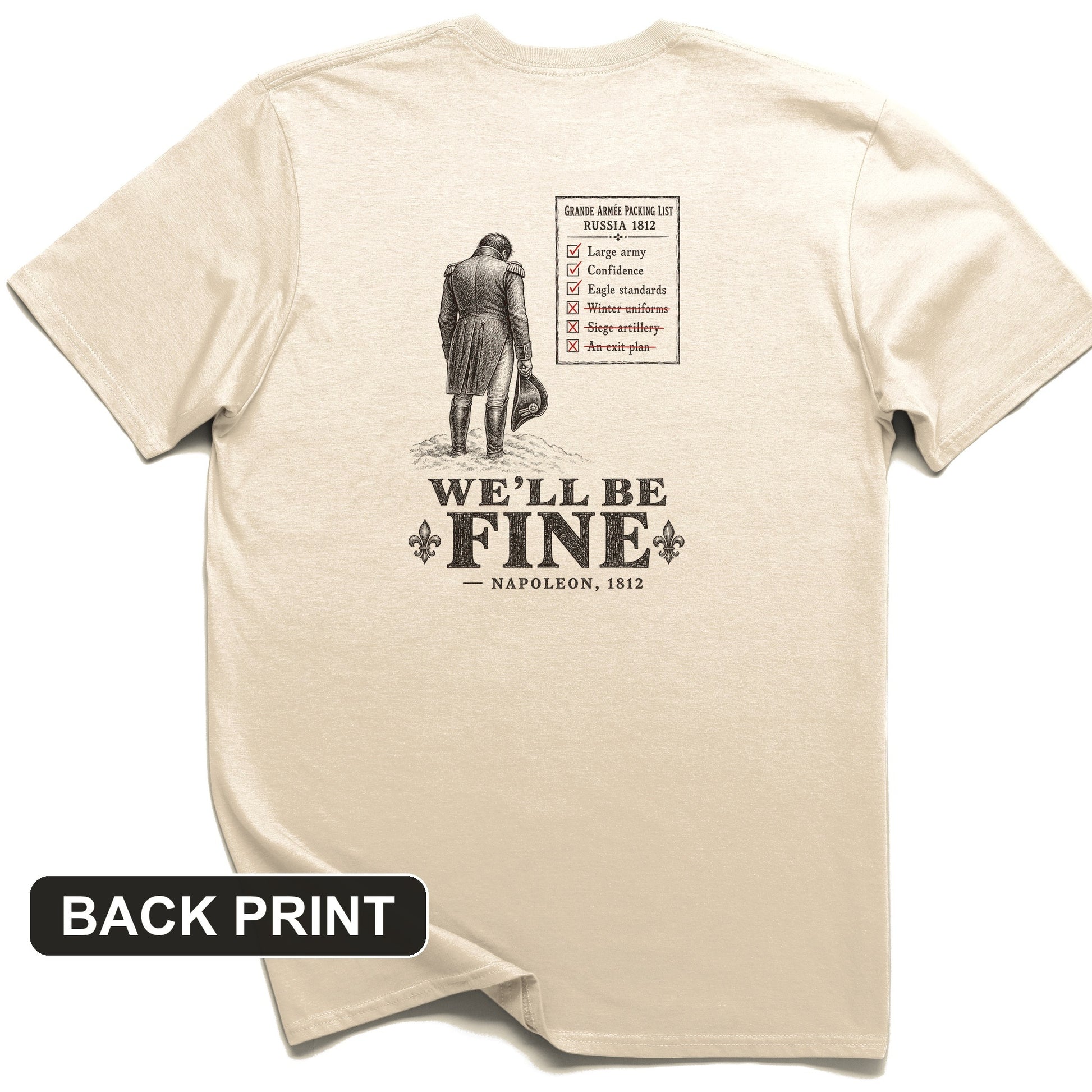 We'll Be Fine Back Print T-Shirt