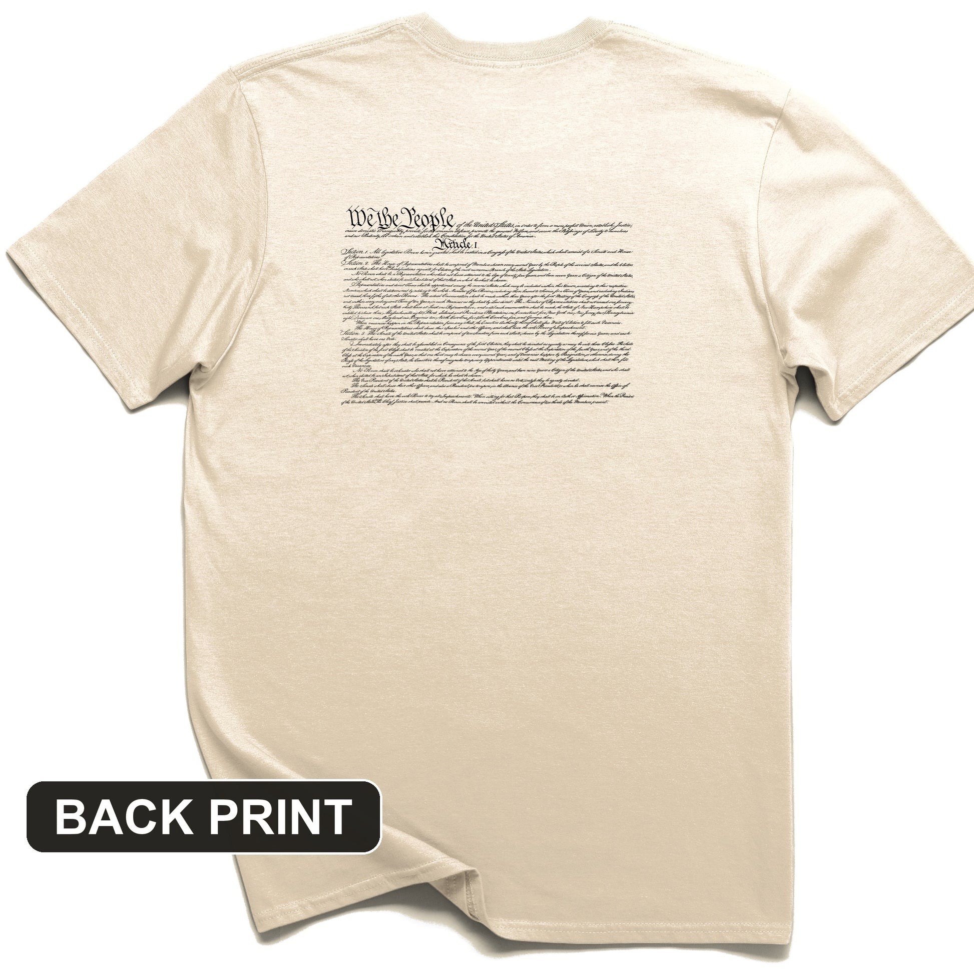 We the People Constitution Back Print T-Shirt