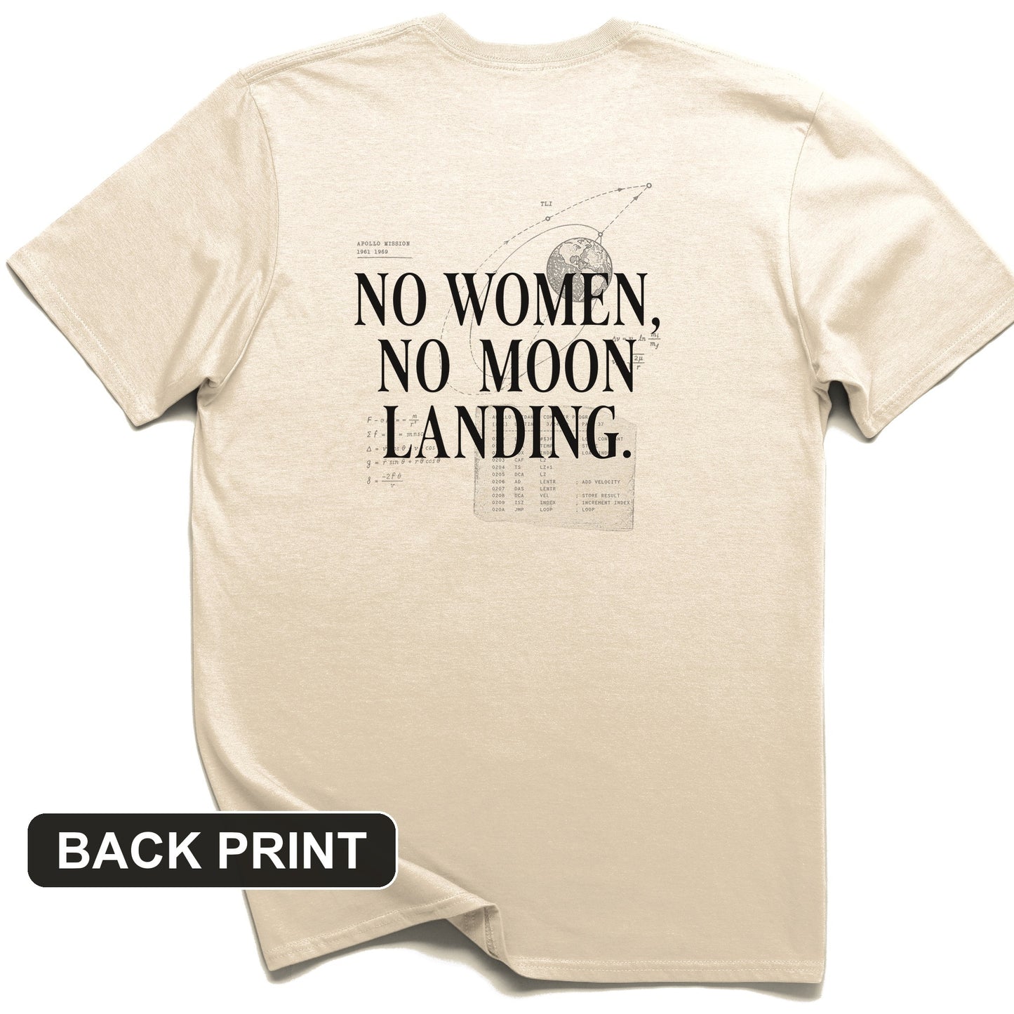 Women of NASA Back Print T-Shirt
