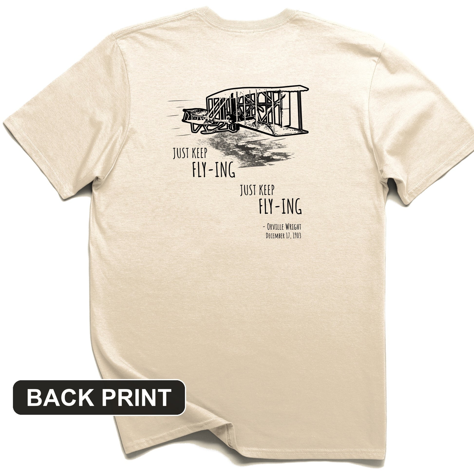 Wright Brothers Back Print T-Shirt
