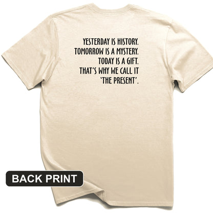 Yesterday Is History Back Print T-Shirt