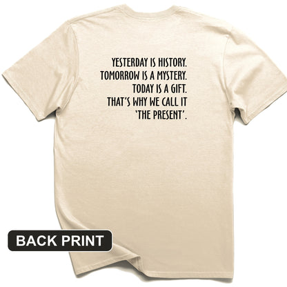 Yesterday Is History Back Print T-Shirt