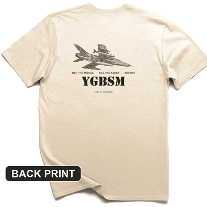 YGBSM Wild Weasel Back Print T-Shirt