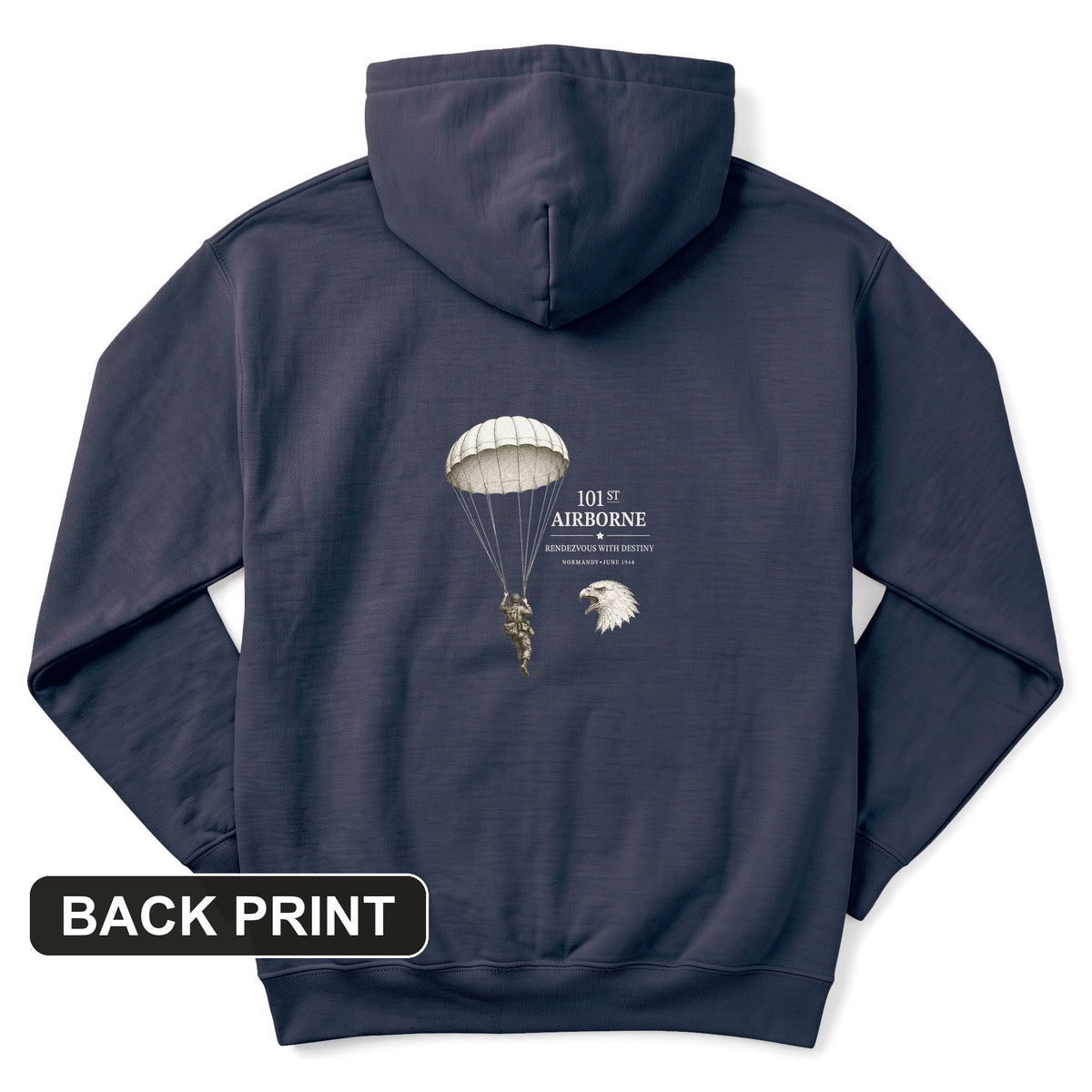 101st Airborne Back Print Hoodie