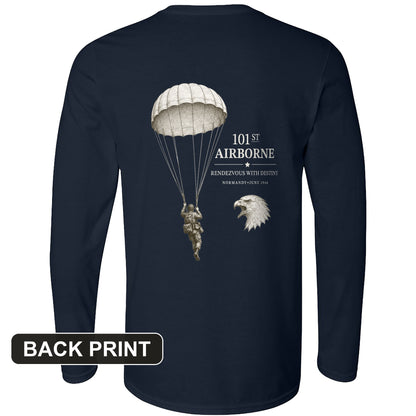 101st Airborne Back Print Long Sleeve T-Shirt