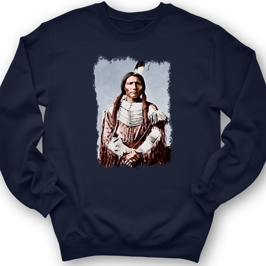 Native American Warrior Crewneck