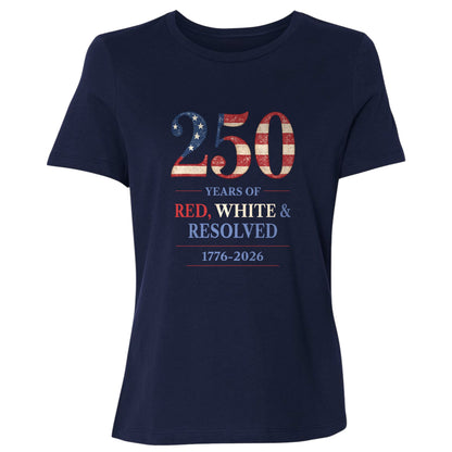250 Red White and Resolved Women's T-Shirt