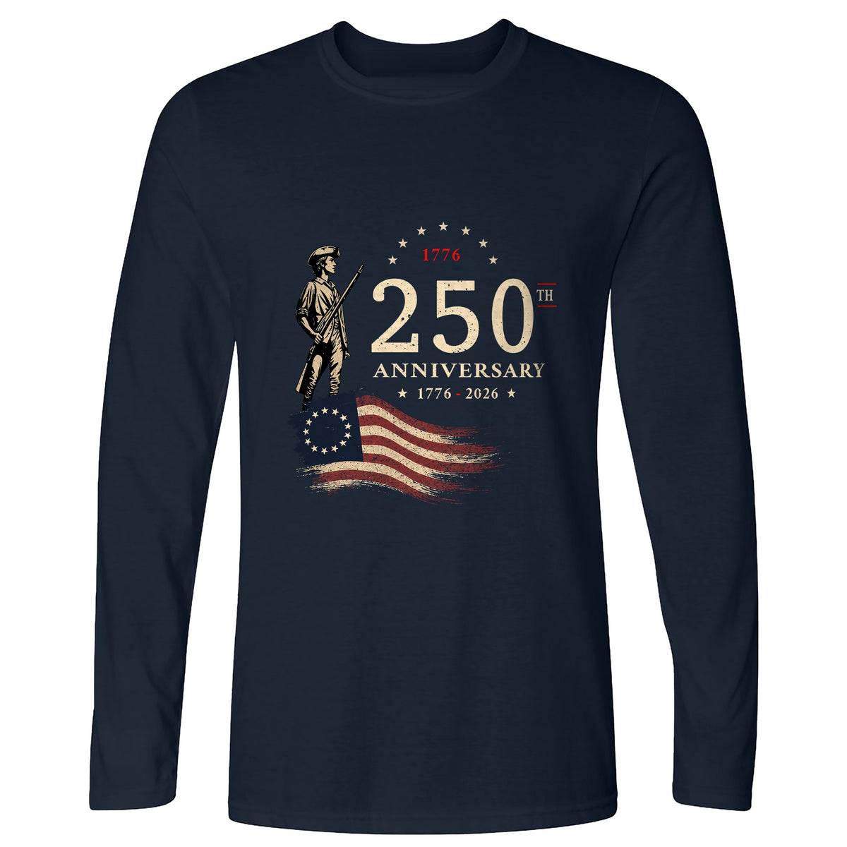 250th Anniversary Soldier Long Sleeve T-Shirt