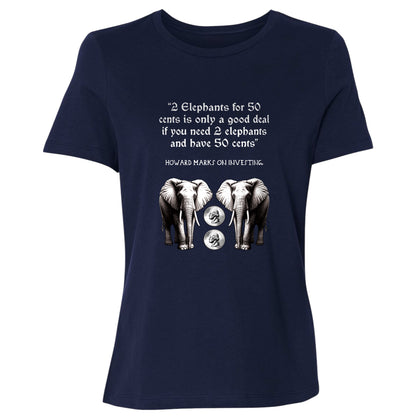 2 Elephants for 50 Cents Women's T-Shirt