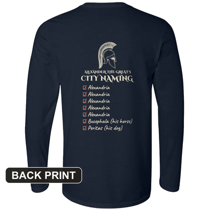 Alexander City Naming Back Print Long Sleeve T-Shirt