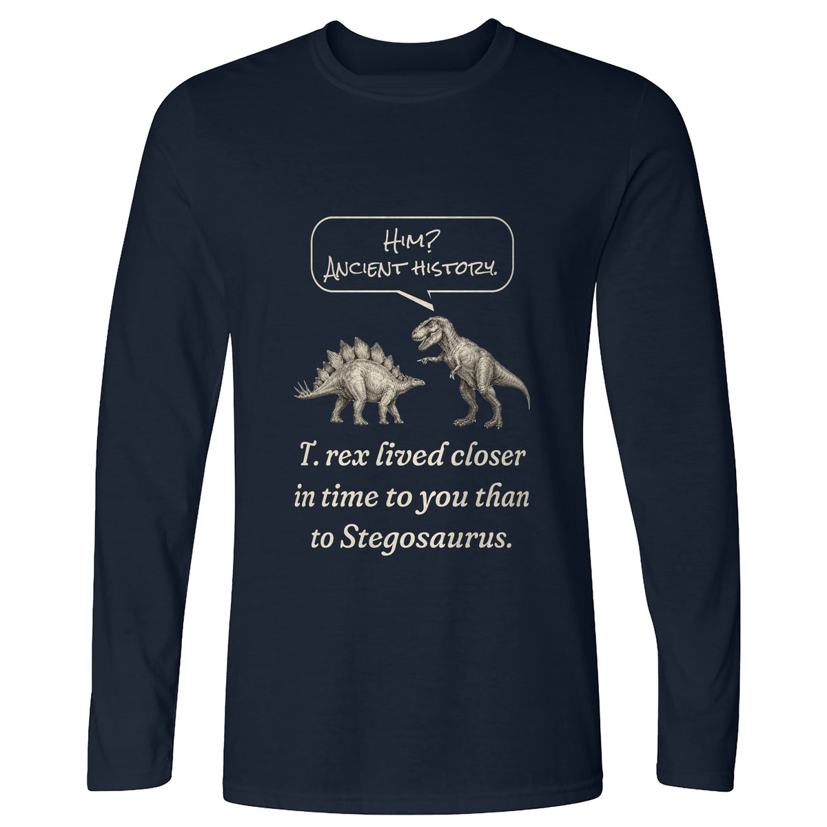 Ancient History T Rex Long Sleeve T-Shirt