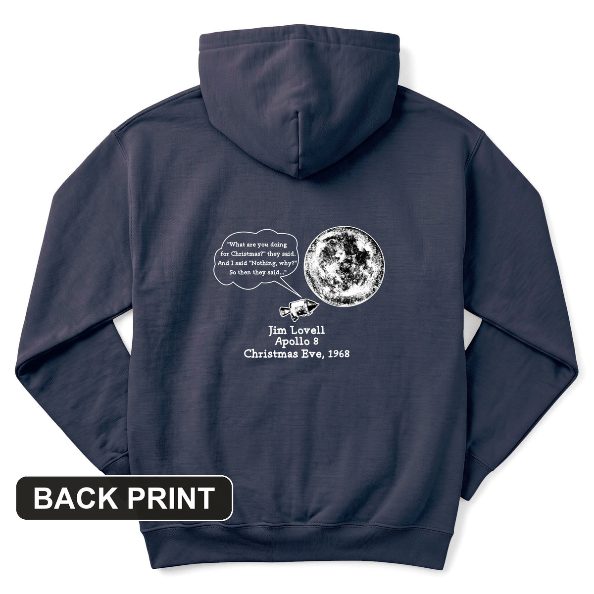 Apollo 8 Back Print Hoodie