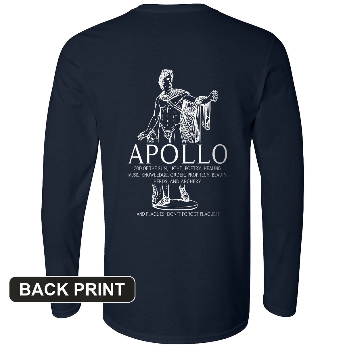 Apollo Back Print Long Sleeve T-Shirt