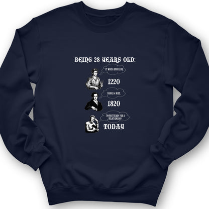 Being 28 Today Crewneck