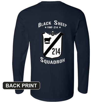 Black Sheep Back Print Long Sleeve T-Shirt