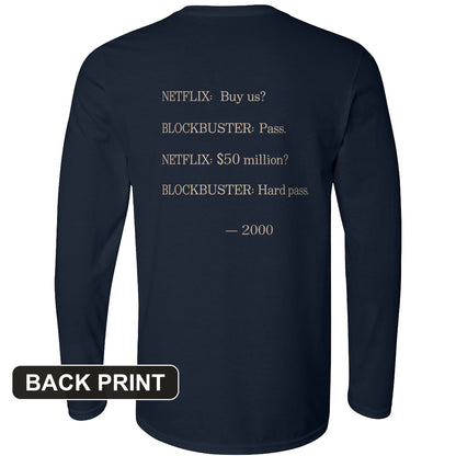 Blockbuster Back Print Long Sleeve T-Shirt