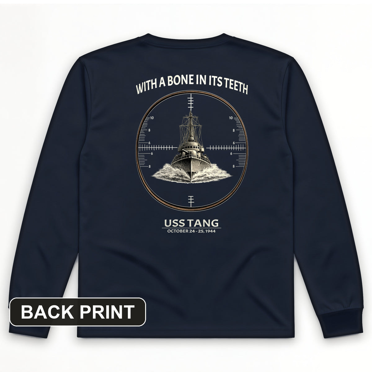 Bone in its Teeth Back Print Long Sleeve T-Shirt