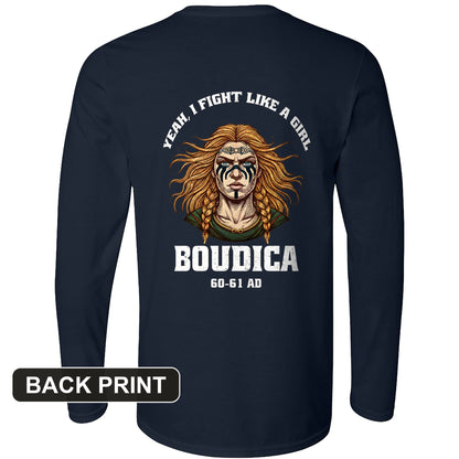 Boudica Back Print Long Sleeve T-Shirt