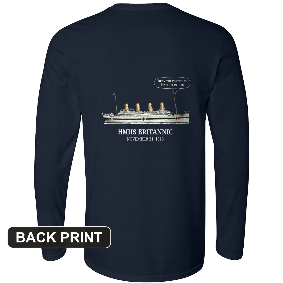Britannic Back Print Long Sleeve T-Shirt